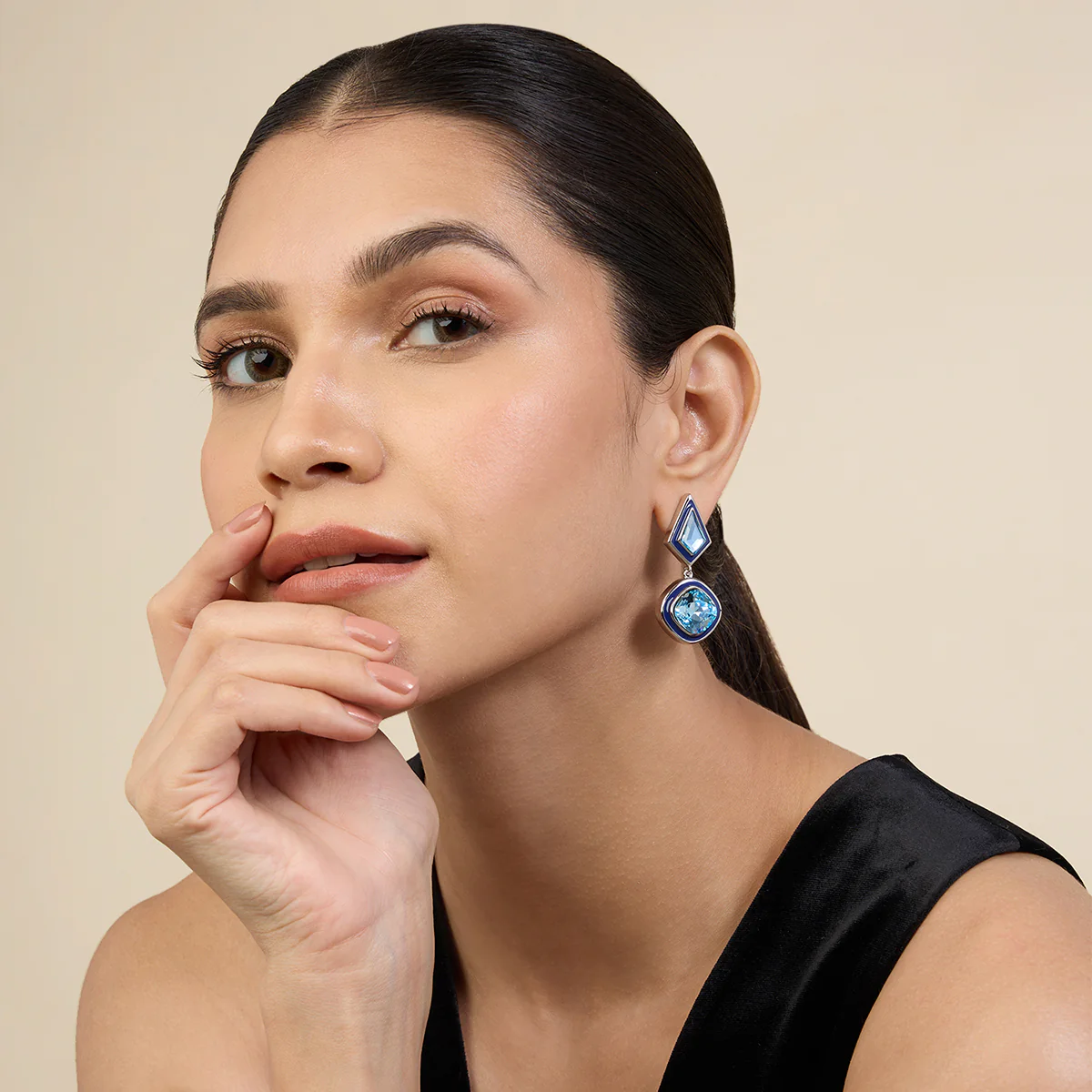 Aquamarine Party Girl Earrings - Image 4