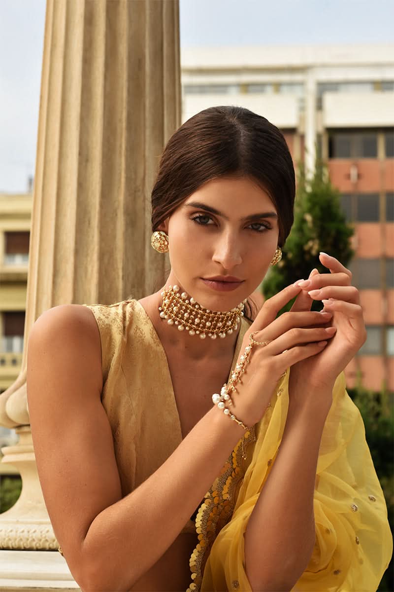 Crystal Pearl Tassel Choker - Image 19