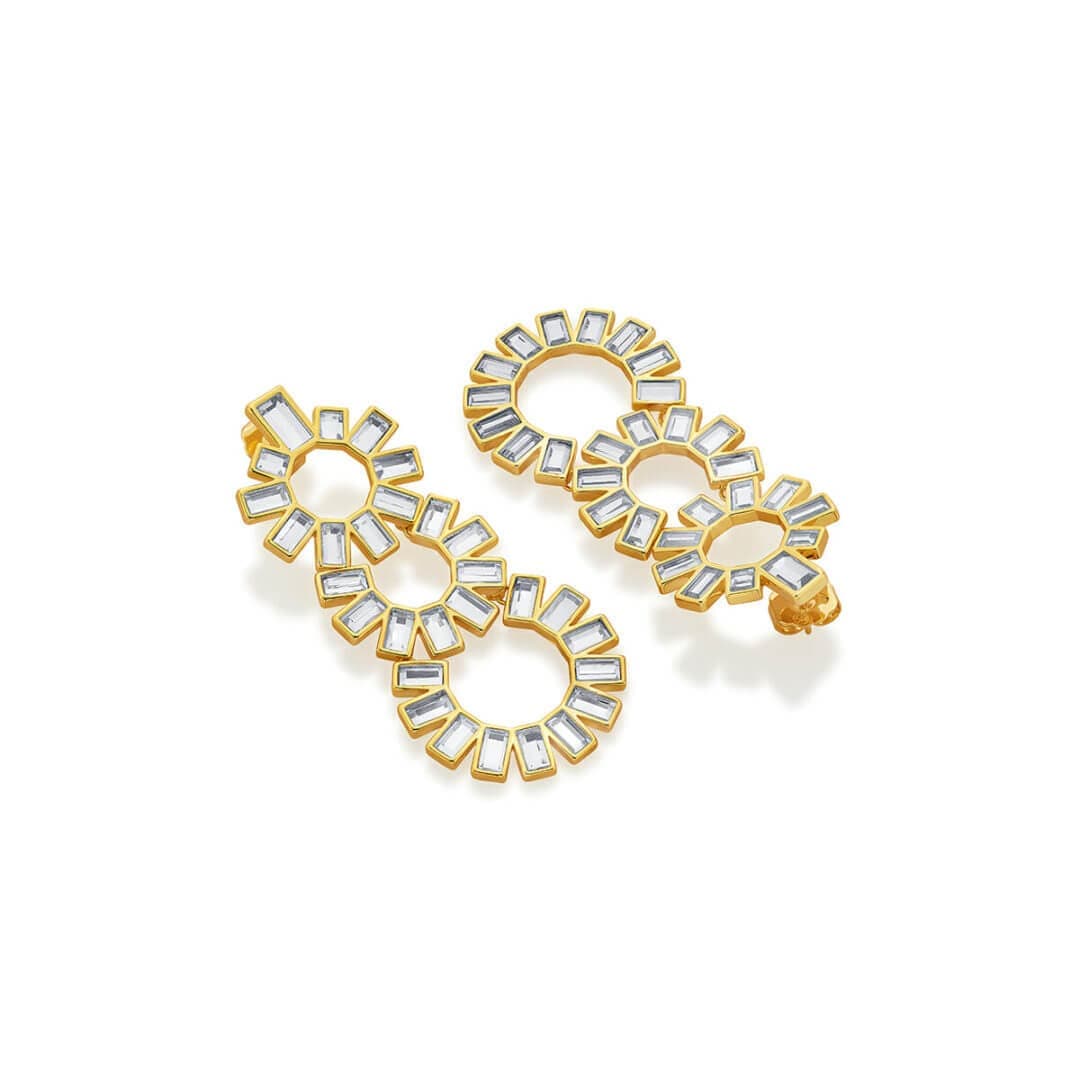 Disco Mirror Chandelier Earring - Image 6