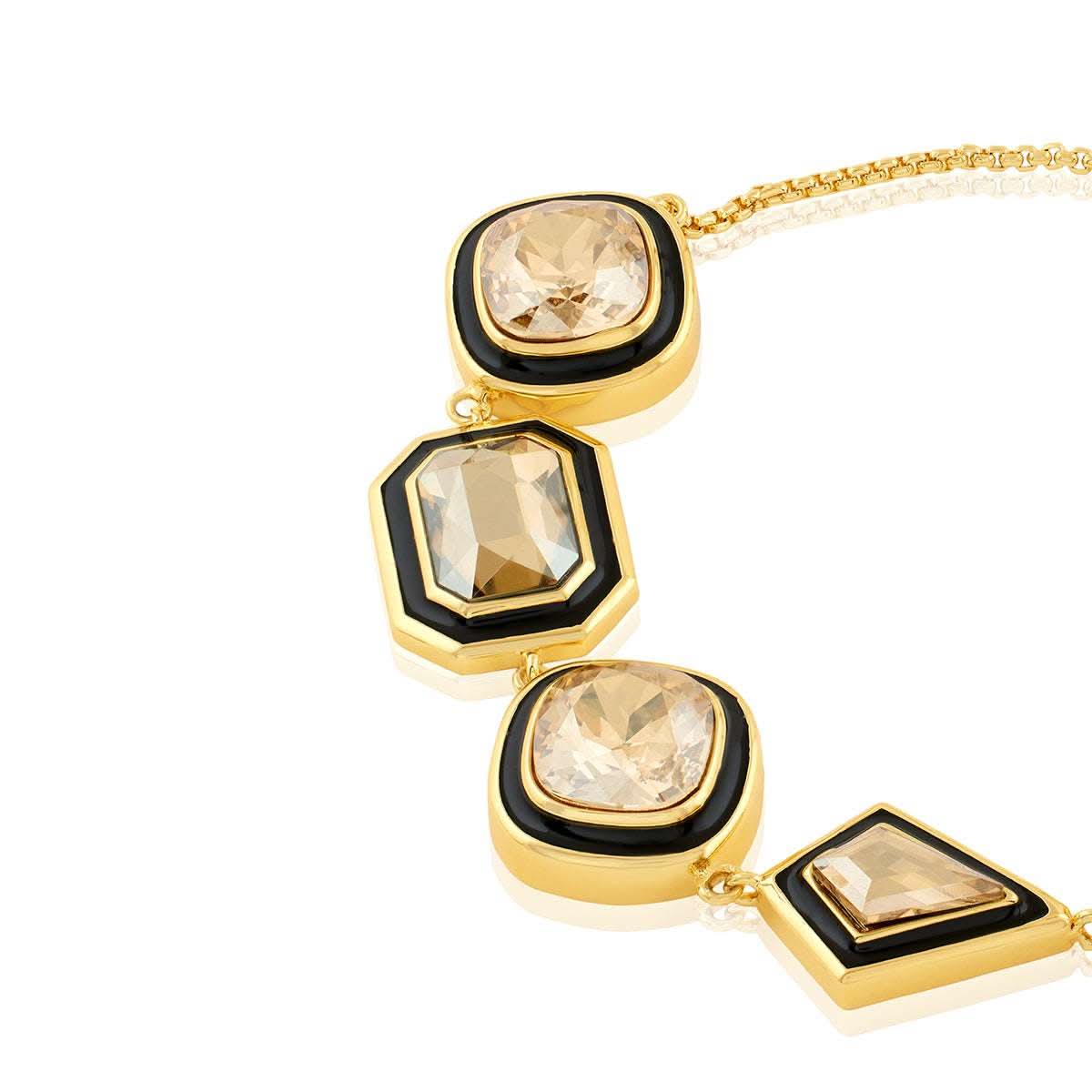 Gold Crystal Galaxy Bolo Bracelet - Image 5