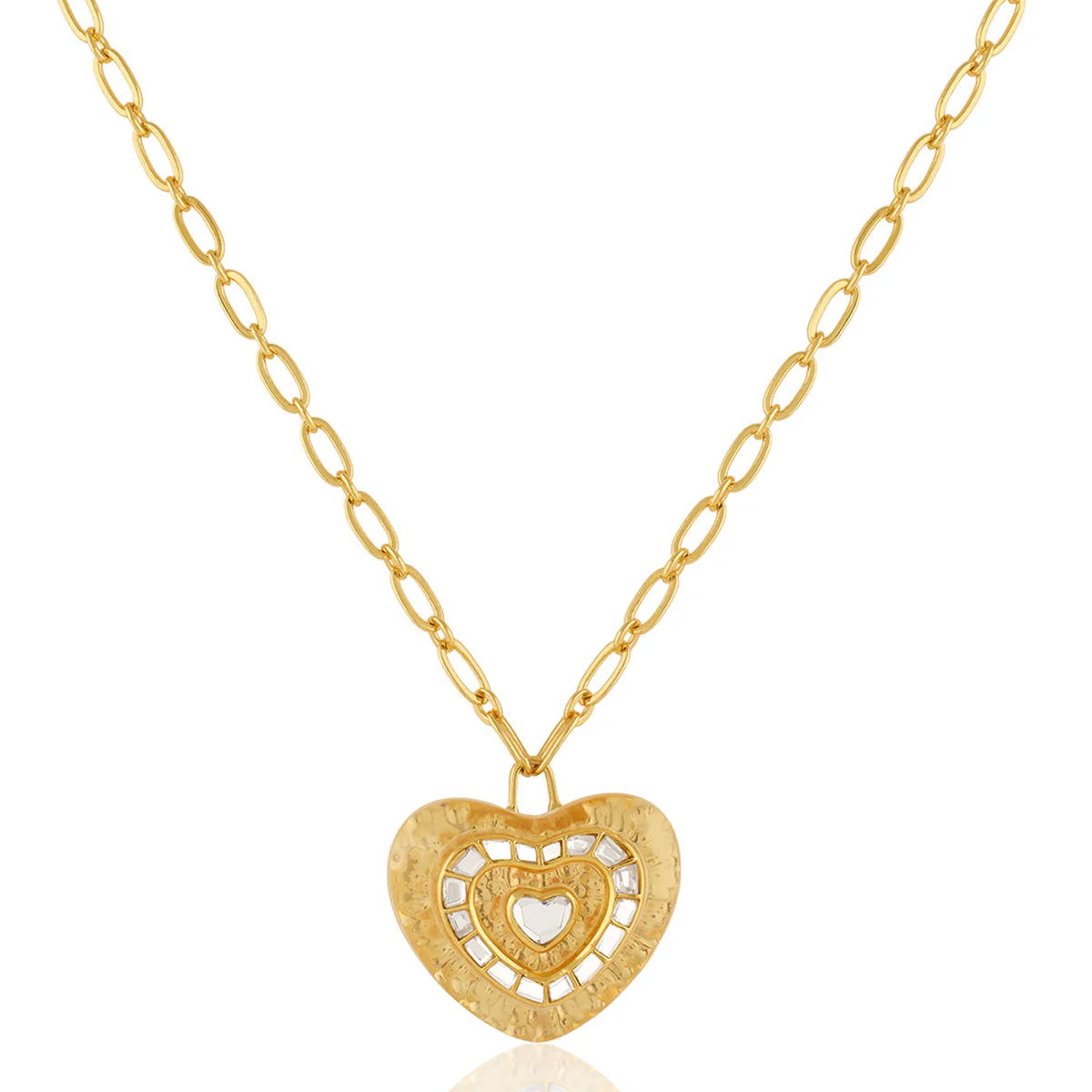 Love Mirror Pendant Necklace - Image 3