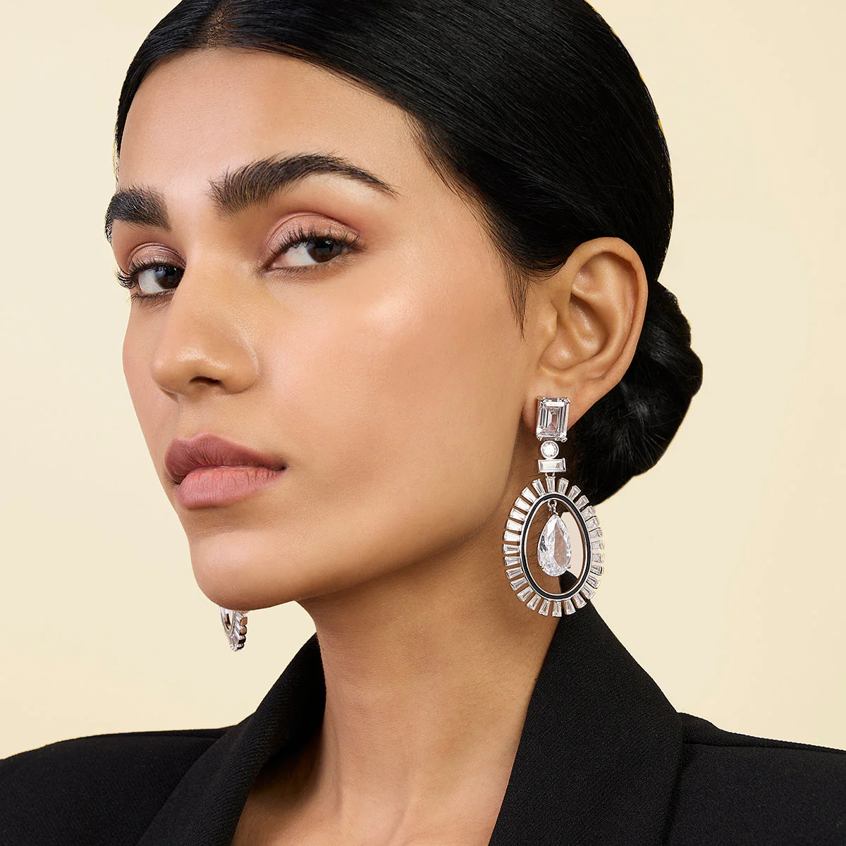 Plush Enamel Drop Earrings - Image 3