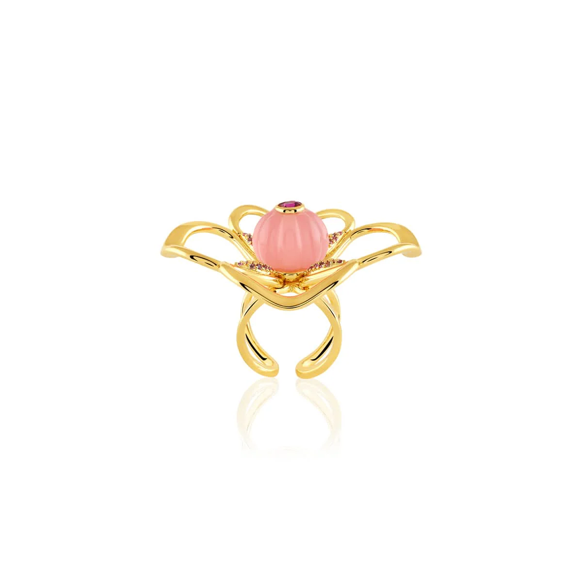 Rosé Fleur Ring - Image 5